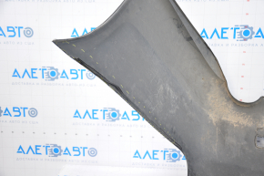 Bare rear bumper for Lexus GS300 GS350 GS430 GS450h 06-07 without parking sensors, black, dented, missing fragment at the bottom, broken fasteners, non-factory holes