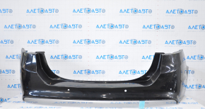 Rear bumper bare Ford Fusion mk5 13-18 for parking sensors black, missing fragment on the left, tears, tears in fasteners