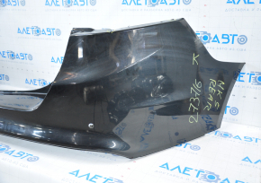 Rear bumper bare Ford Fusion mk5 13-18 for parking sensors black, missing fragment on the left, tears, tears in fasteners