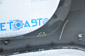 Rear bumper bare Ford Fusion mk5 13-18 for parking sensors black, missing fragment on the left, tears, tears in fasteners