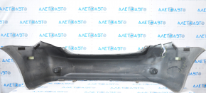 Rear bumper bare Toyota Corolla e15 06-07 silver dented, torn, fasteners torn