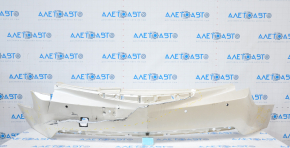 Bare rear bumper Cadillac ATS 13-18 white broken fasteners, dented, tears