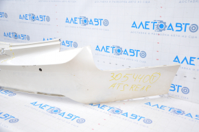 Bare rear bumper Cadillac ATS 13-18 white broken fasteners, dented, tears