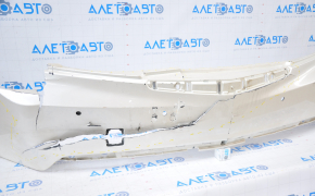 Bare rear bumper Cadillac ATS 13-18 white broken fasteners, dented, tears