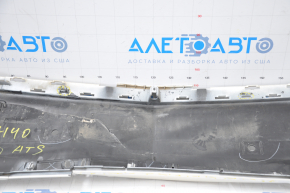 Bare rear bumper Cadillac ATS 13-18 white broken fasteners, dented, tears