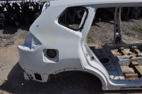 Quarter wing rear right Nissan Rogue 14-20 white on the body, pokes