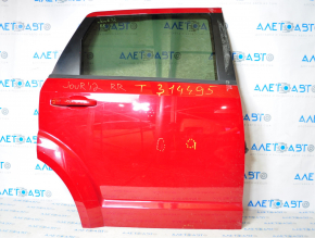 Door assembly rear right Dodge Journey 11-20 red PR1, bumps, dent