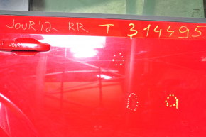 Door assembly rear right Dodge Journey 11-20 red PR1, bumps, dent