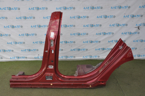 Central left body pillar Hyundai Sonata 15-19 with sunset, pokes