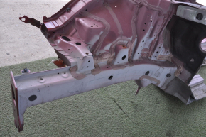 Front right quarter Hyundai Sonata 15-19 red with central pillar, pokes