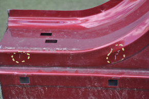 Front right quarter Hyundai Sonata 15-19 red with central pillar, pokes