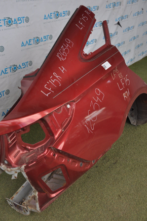 Quarter wing rear right Hyundai Sonata 15-19 red, pokes