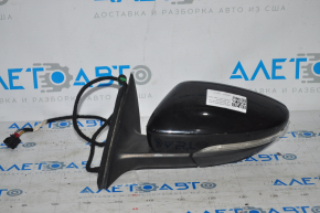 Left side mirror complete VW Passat b7 12-15 USA type as b8 6 pins, turn signal, black L041