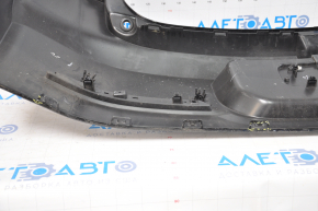 Rear bare bumper Chevrolet Volt 11-15 for parking sensors black, dented and torn on the left, broken fasteners