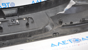 Rear bare bumper Chevrolet Volt 11-15 for parking sensors black, dented and torn on the left, broken fasteners