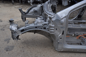 Front left quarter Chevrolet Volt 11-15 silver on the body, dented, bumps