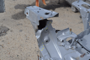 Front left quarter Chevrolet Volt 11-15 silver on the body, dented, bumps