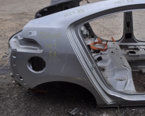 Quarter wing rear right Chevrolet Volt 11-15 silver on the body, dented