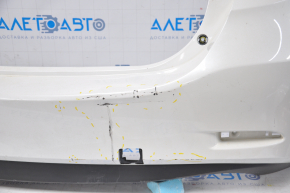 Rear bumper bare Mazda 6 13-17 usa white missing left part, tears, broken fasteners, dented
