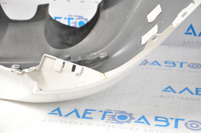 Rear bumper bare Mazda 6 13-17 usa white missing left part, tears, broken fasteners, dented