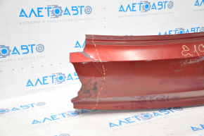 Rear bumper bare Hyundai Sonata 11-13 red no left part, broken fasteners