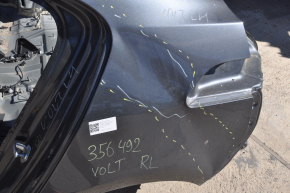 Quarter wing rear left Chevrolet Volt 11-15 graphite on body, dent, bumps