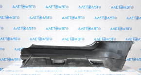 Rear bumper bare Nissan Rogue 14-16 silver no right part, dent, worn bottom