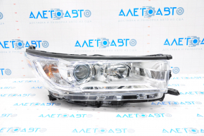 Headlight front right bare Toyota Highlander 17-19 halogen, light TYC