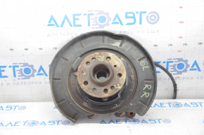Trunnion with hub rear right Mercedes X164 GL W164 ML W251 R with casing and handbrake cable, torn boot
