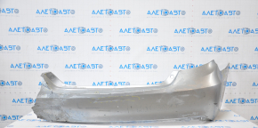 Rear bumper bare Toyota Camry v55 15-17 usa SE silver, no left part, dents, mount is crushed