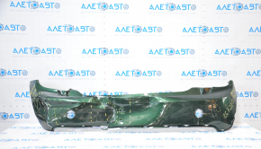 Bare rear bumper Mini Cooper F56 3d 14-24 prerest green dented, tears, broken fasteners