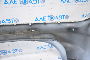 Rear bumper bare Ford Fusion mk5 13-18 for parking sensors, white, tears, dented corner, broken fasteners
