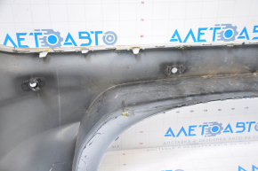 Rear bumper bare Ford Fusion mk5 13-18 for parking sensors, white, tears, dented corner, broken fasteners
