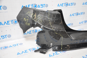 Rear bumper bare Ford Fusion mk5 13-18 for parking sensors black, no left part, broken fasteners, made