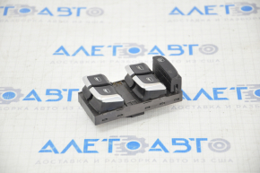 Front left window lift control for Audi A4 B8 08-13, black with chrome, auto