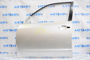 Bare front door left Subaru Forester 08-10 SH, silver C3S, bumpers