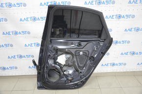 Door assembly rear right Audi A4 B8 08-16 sedan, blue LX5R, bumpers