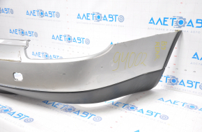 Subaru b9 Tribeca 2006-2007 silver rear bumper, torn fasteners, dented at the bottom, scratches
