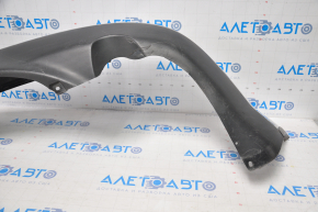 Subaru b9 Tribeca 2006-2007 silver rear bumper, torn fasteners, dented at the bottom, scratches