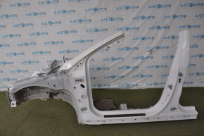 Front left quarter Ford Fusion mk5 13-20 white with central pillar, dented, bumps