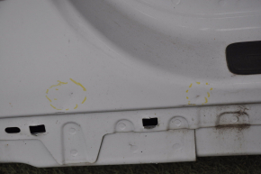 Front left quarter Ford Fusion mk5 13-20 white with central pillar, dented, bumps