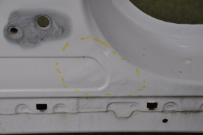 Front left quarter Ford Fusion mk5 13-20 white with central pillar, dented, bumps