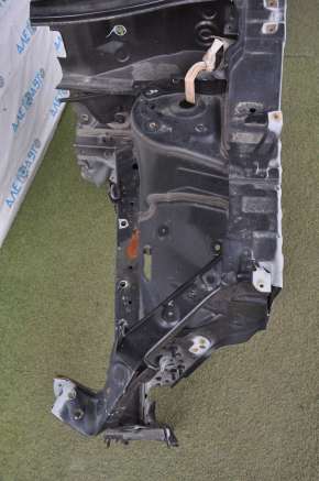 Front left quarter Nissan Rogue 14-20 black with central pillar, dented, pokes