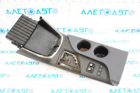 Shifter trim cup holders and pockets Toyota Avalon 13-18 black, for heated and ventilated seats, scratches