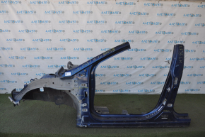 Front quarter left Hyundai Sonata 15-19 blue with central pillar, pokes