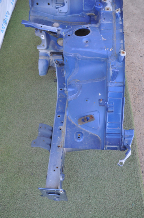 Front quarter left Hyundai Sonata 15-19 blue with central pillar, pokes