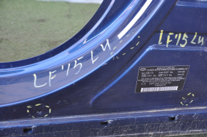 Front quarter left Hyundai Sonata 15-19 blue with central pillar, pokes