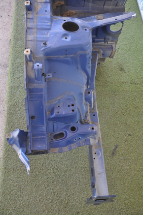 Front quarter right Hyundai Sonata 15-19 blue with central pillar, pokes