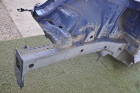 Front quarter right Hyundai Sonata 15-19 blue with central pillar, pokes