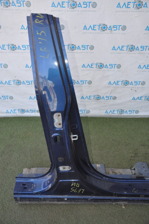Front quarter right Hyundai Sonata 15-19 blue with central pillar, pokes